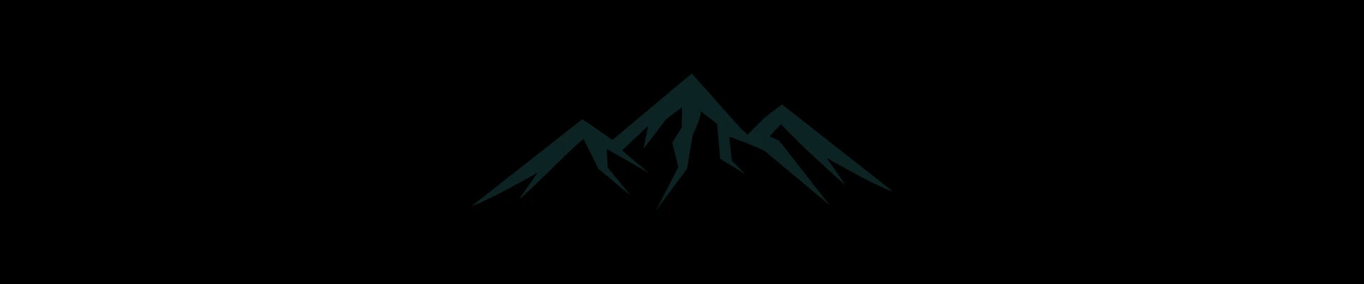 Silueta decorativa de montaña